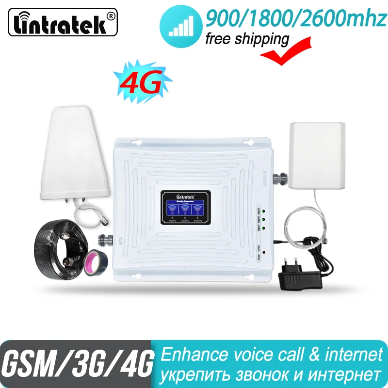 усилитель сотовой связи 2600 репитер gsm 2g 3g 4g Lintratek Tri двух Диапазонный усилитель сигнала 900 1800 2600 GSM UMTS LTE DCS Band 3 ремешка 7 трехдиапазонный усилит... усилитель сотовой связи 2600 репитер gsm 2g 3g 4g Lintratek Tri двух Диапазонный усилитель сигнала 900 1800 2600 GSM UMTS LTE DCS Band 3 ремешка 7 трехдиапазонный усилит...