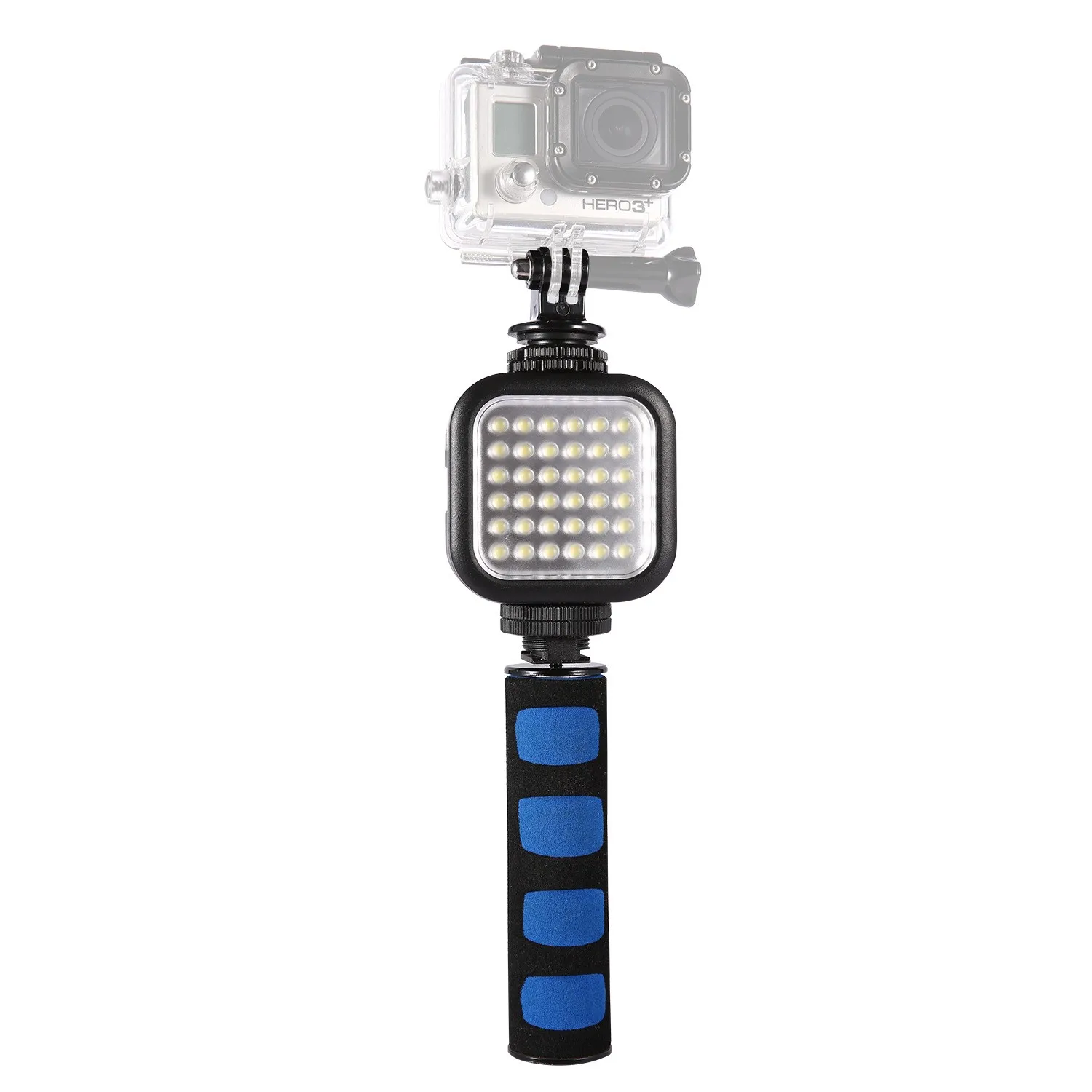 Ручной 36 светодиодный видео свет с рукояткой для GoPro Hero SJCAM SJ4000 SJ5000 Wi-Fi Экшн-камера Xiaoyi Yi камера