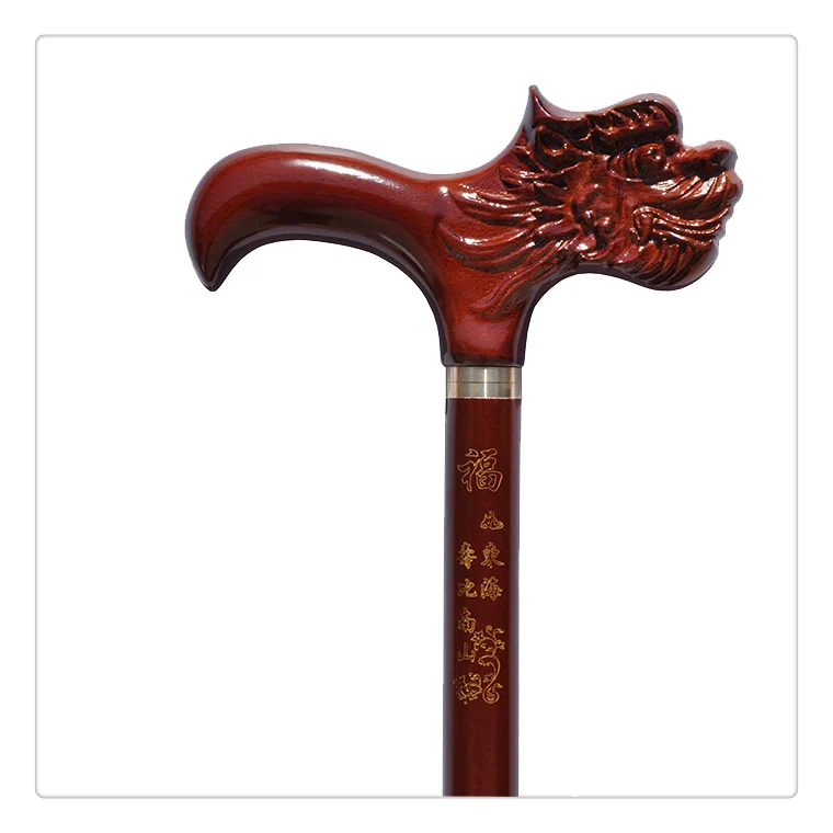 

collection of solid wood crutches auspicious faucet wooden cane wood stick stickers gift,#02,Free shipping