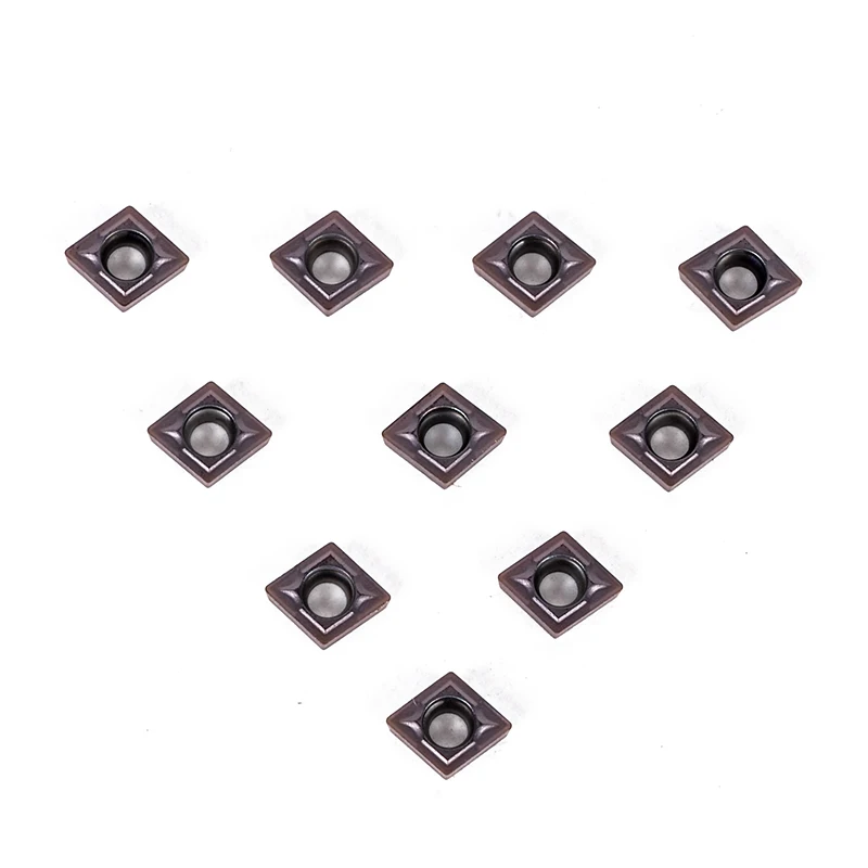 10pcs CCMT060204 Internal  Turning Tool Boring Bar Carbide Inserts Set with Plastic Box