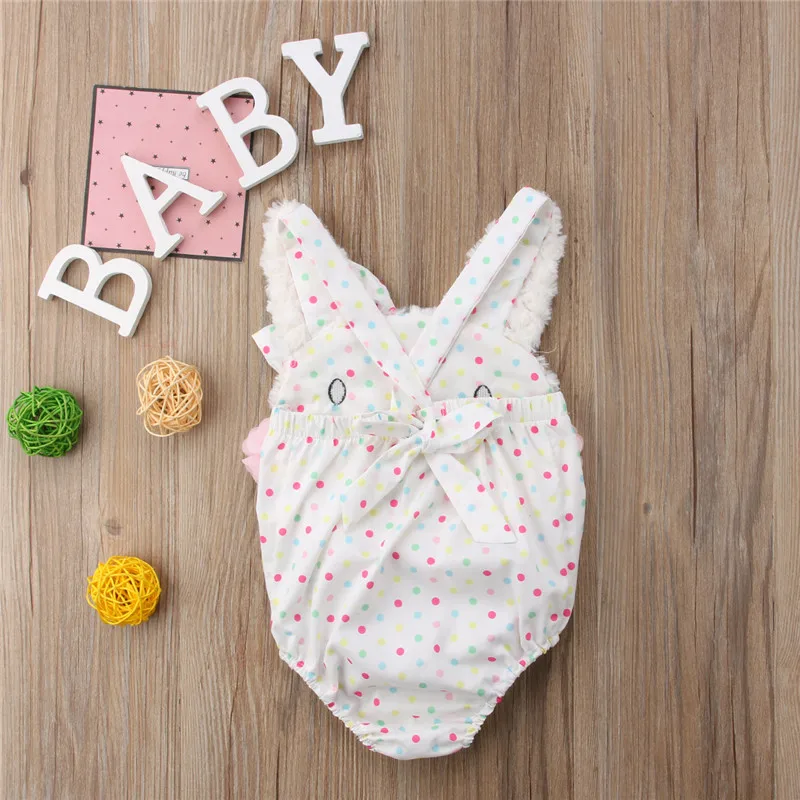 Emmababy/модный костюм для новорожденных девочек на лето с кроликом из