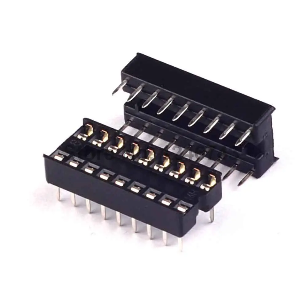 20PCS 28-Pin 28P Narrow DIP IC Sockets Adaptor Solder Type Socket 2.54mm Pitch