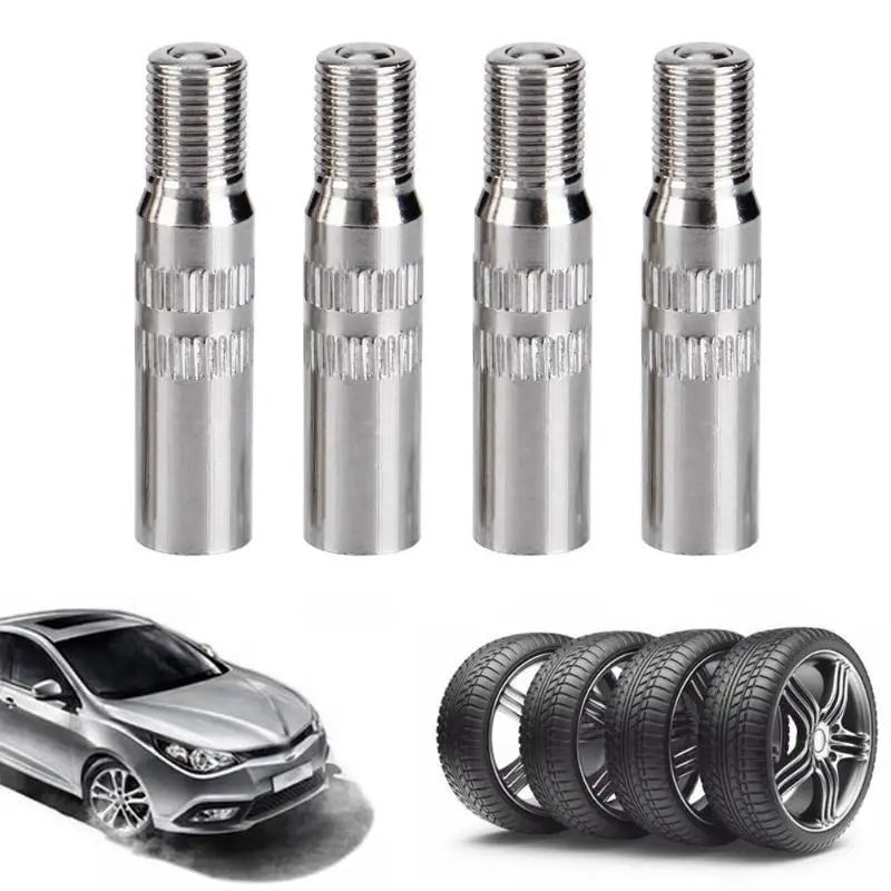 

4Pcs Metal Car Truck Wheel Tyre Valve Caps Stem Extender Auto Tyre Stem Extension Adapter 4pcs Metal Car Truck Wheel Tyre Tire