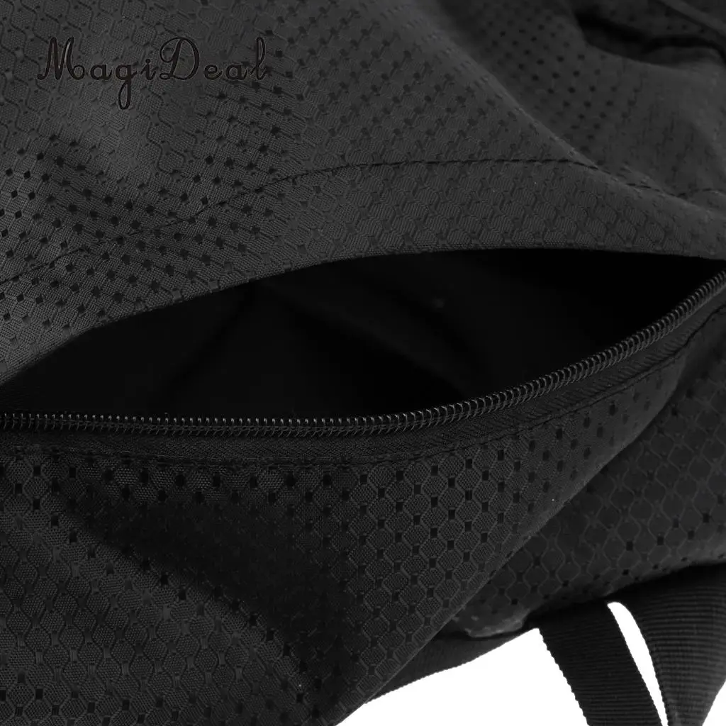 MagiDeal Folding Rock Climbing Rope Bag Backpack with Ground Sheet & Straps Black for Camping Travell Outdoor Sports Equipment