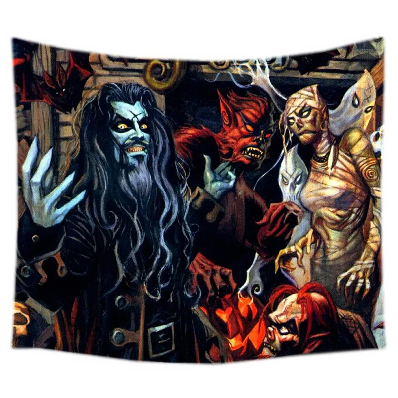 

2017 New White Zombie Design Wall Hanging Tapestry Fashion Wall Art Decor Tapestry Beach Mat