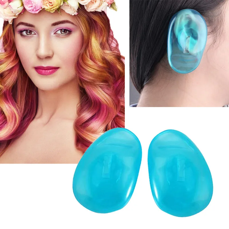 2Pcs Salon Hair Dye Ear Cover Shield Barber Shop Anti Staining Earmuffs