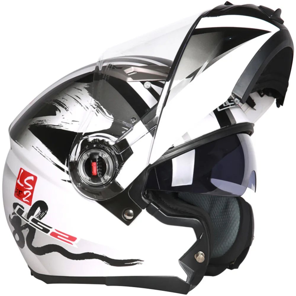 LS2 откидной мотоциклетный шлем с полным лицом модульный Casco Capacete открытый мото