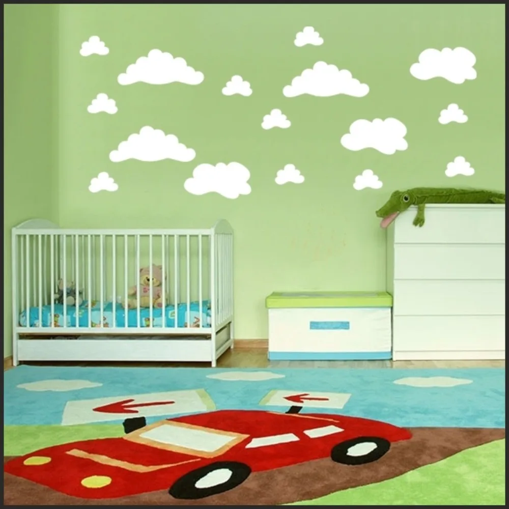 Set of CLOUDS WALL STICKER Children Nursery Room Home Decal Art Sticker