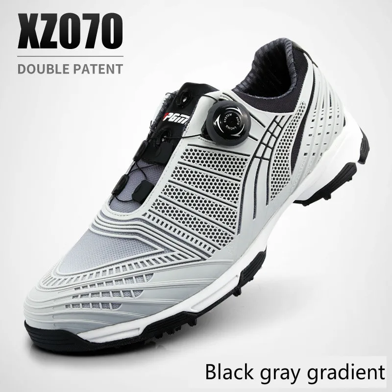 Golf Shoes Men Pgm Waterproof Sports Shoes Knobs Buckle Shoes Mesh Lining Breathable Anti-slip Sneakers for Male