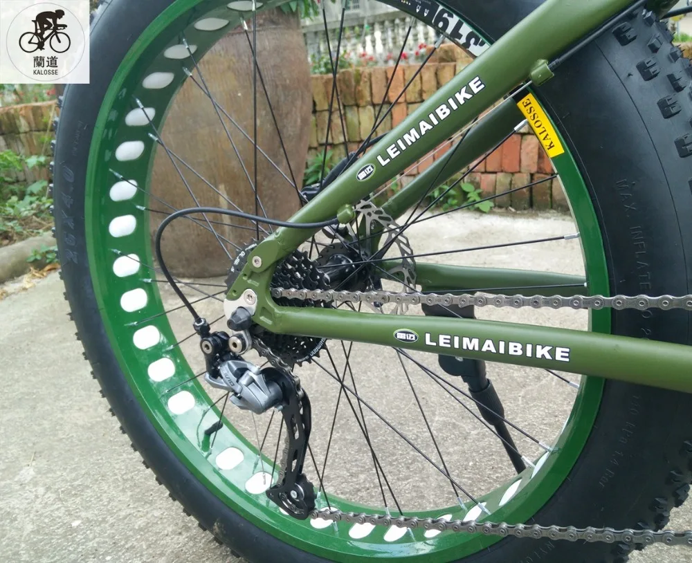 Sale Kalosse Folding aluminum  frame   Snow/beach   folding bicycle  26*4.0 inch   21/24/27/30 speed  26*17inch  mountain bicycle 10