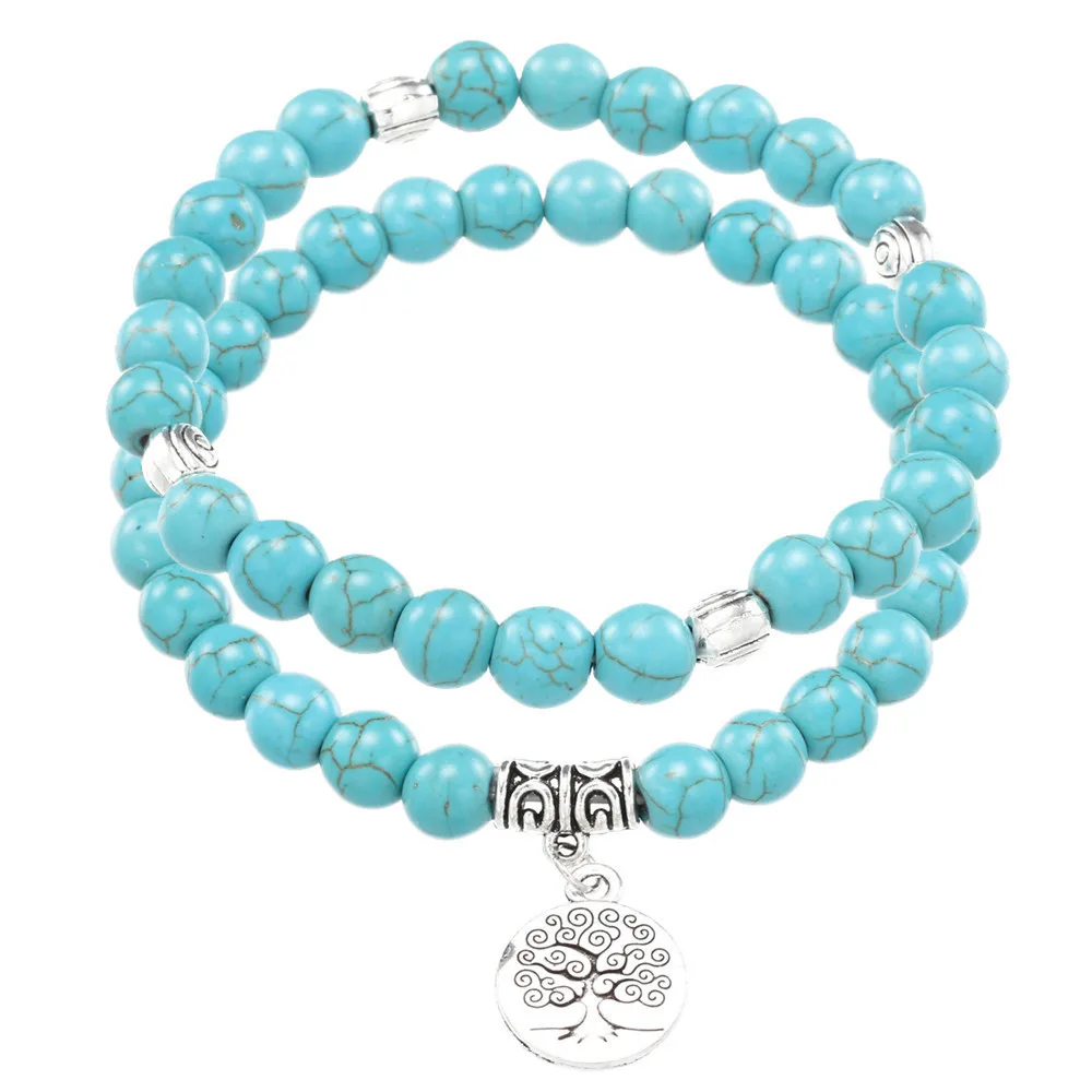 Faitheasy Натуральная Зеленая сосна две поделки Руководство Бусы Taiki Обрезка из пенделока браслет