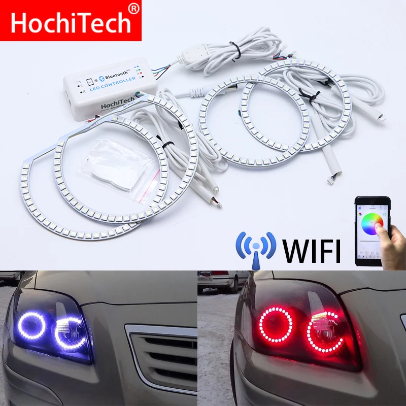Беспроводной RGB многоцветный светодиодный дневной свет Angel Eye с Wi Fi дневные