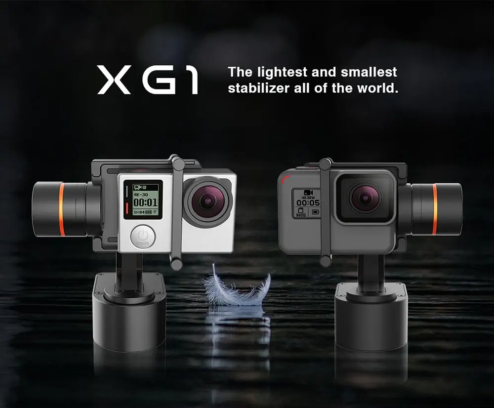 Hohem XG1 носимых Gimbal Bluetooth Управление 3 оси стабилизатор для GoPro 7 6 4/5/сеанса Yi 4k Lite/SJCAM действие Камера vs WG2X