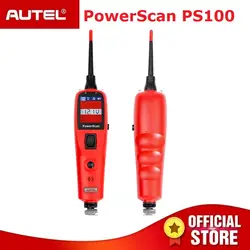 Autel PowerScan PS100 электрические Системы диагностики устройство autel PS100 автомобильные OBD2 сканер Авто цепи Батарея тестер