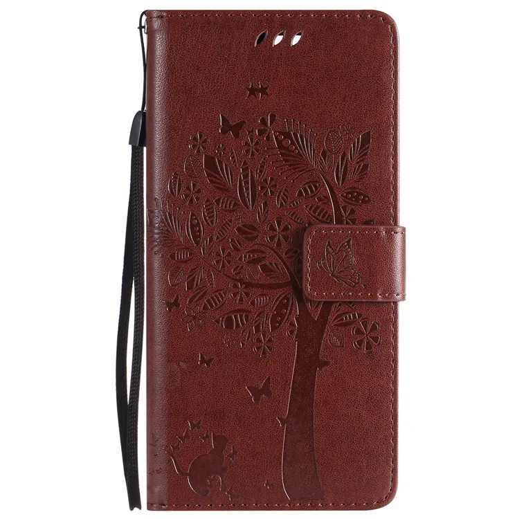 Кожаный бумажник чехол для телефона для iPhone 11 Pro X XS Max XR 6 6S 7 8 Plus слот для карт флип Чехол чехол для iPhone 5 5S SE подставка - Цвет: Brown