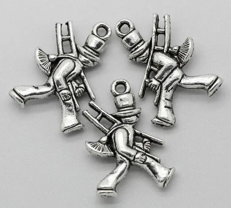 

Chimney Sweep Pendant Charms For Jewelry Making Bracelet Necklace Earrings Keychain Silver Accessories 10PCS 20x14mm