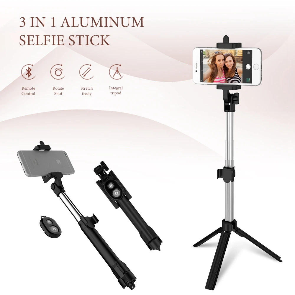 

FLOVEME Selfie Stick Bluetooth Foldable Selfiestick For iPhone 7 8 Phone Tripod Phone For Samsung For Xiaomi For Huawei Remote