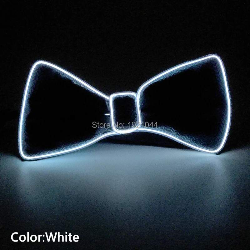 Новый EL Провода галстук-бабочка Красочные мигающий галстук-бабочка с 3 В устойчивый на мигающий инвертор для Glow Свадебная вечеринка