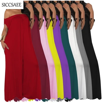 

Slash Neck Off Shoulder Loose Oversized Rompers Womens Jumpsuit Wide Leg Palazzo Pants Overalls African Style Dashiki Plus Size