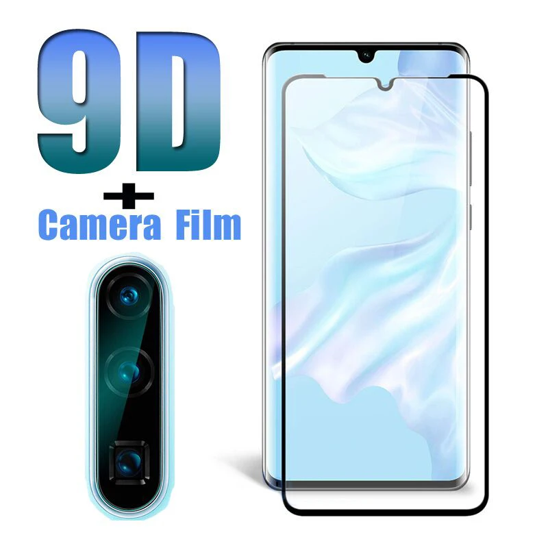 

9D Full Cover Film For Xiaomi Mi9 8 SE Mi 6X A2 Redmi 6 6A Note 5 6 Pro Screen Protector Front Film + Camera Lens Tempered Glass