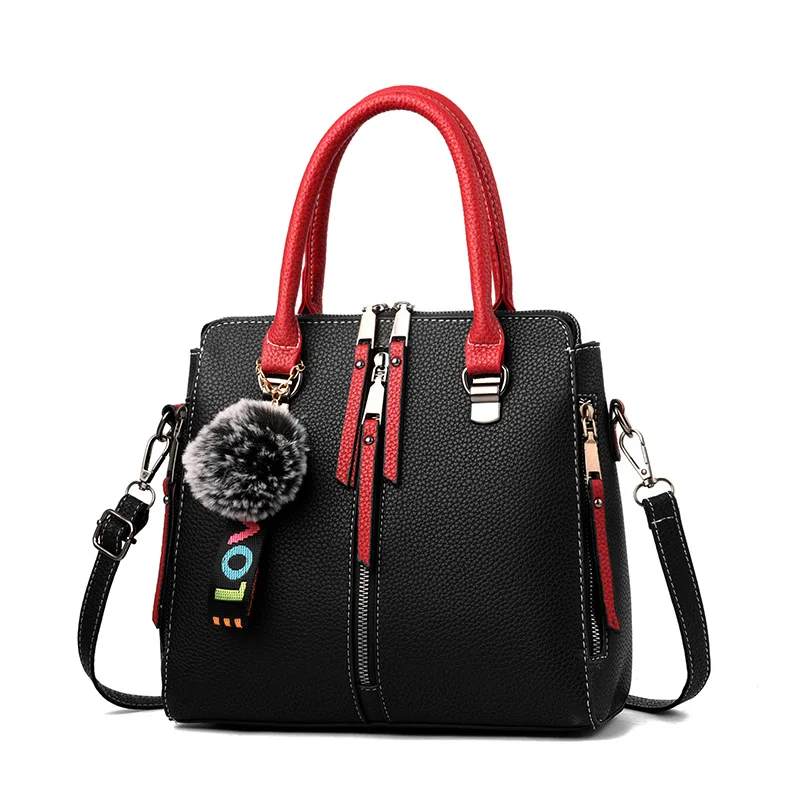 

Women Bag Vintage Casual Tote Top-Handle Women Messenger Bags Shoulder student Handbag Purse Wallet Leather 2018 New Bolsa