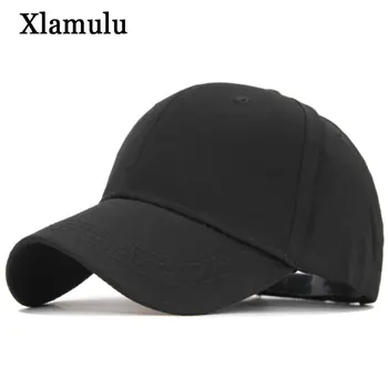 

Xlamulu Men Baseball Cap Solid Black Snapback Caps Hats For Men Cotton Casquette Women Bone Hat Gorras Male Baseball Dad Cap Hat