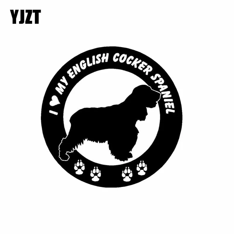 YJZT 15 см * я люблю свой Английский кокер спаниель собака автомобильная наклейка на