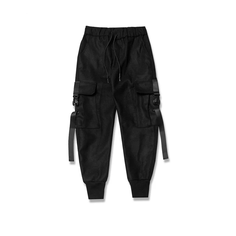 

Fashion Men Pants Designer 2018 Black Track Biker Tactical Harem Tracksuit Sweatpants Men's Pant Hip Hop Streetwear Trousers