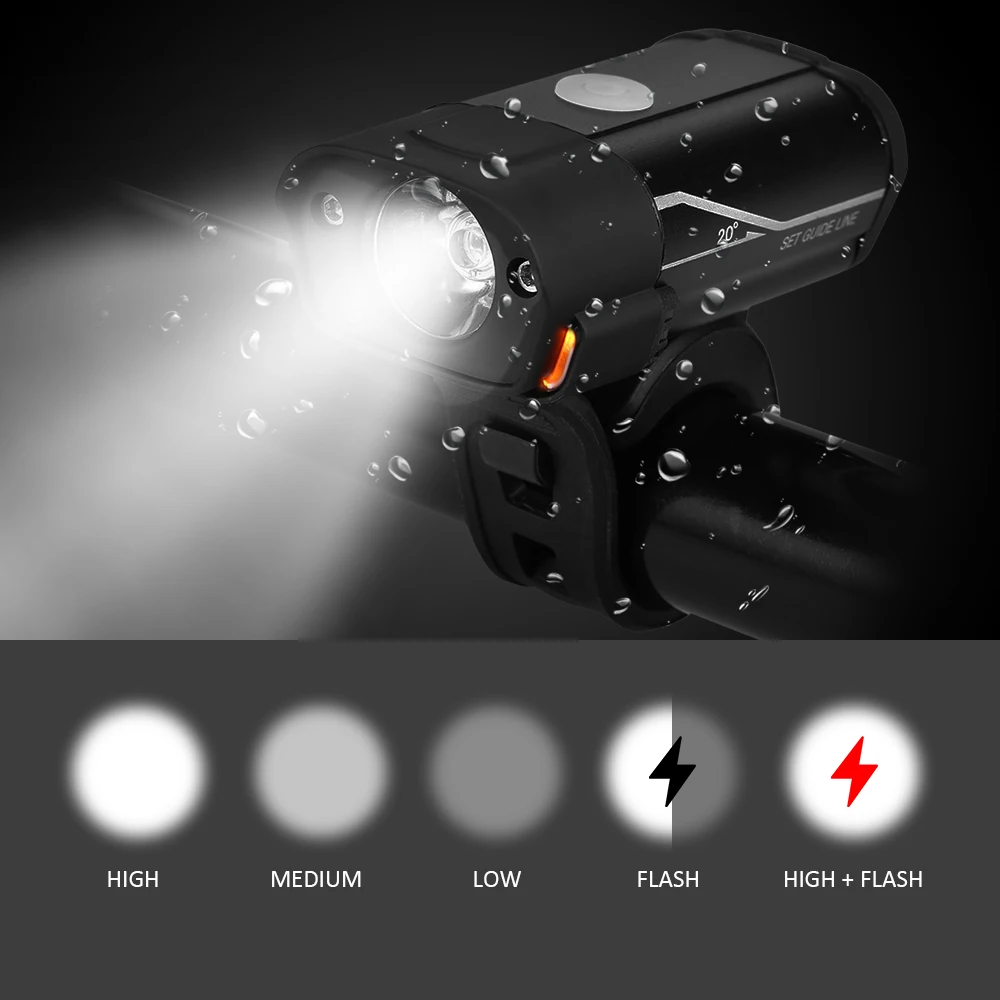 Excellent bicycle light USB Rechargeable Bicycle LED Front Light Handlebar Flashlight Road Cycling Headlight Lamp 350 Lumen Bike Light 10