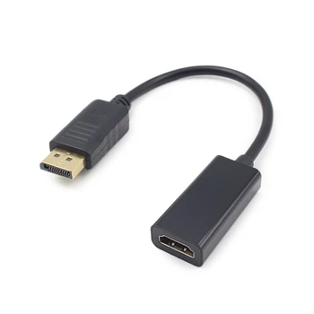 

DP to HDMI Adapter 1080P 15cm Black Coversion Cable for HDTV Projector Monitor UY8