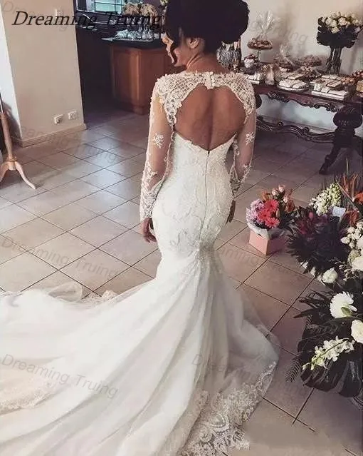 conew_conew_2019-wedding-dresses-long-sleeves-pearls-beaded-full-lace-mermaid-wedding-gowns-hollow-back-vintage-plus-size-bride-dress (2)