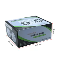 New Solar & Rechargeable Battery Car Vehicle Exhaust Fan Double Tuyere Solar Car Cooler Car Gill Use for Car Outdoor