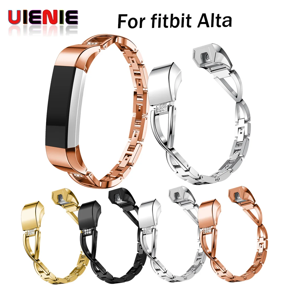 Высококачественный сменный Браслет с горным хрусталем из сплава для Fitbit Alta/Fitbit Alta HR Watch Band