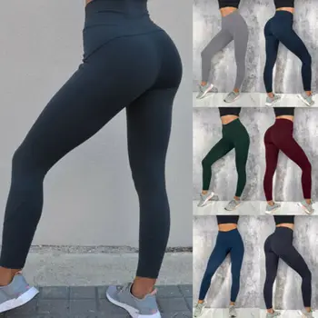 

2019 Hot Sale Summer Women Push Up Yoga Leggings Workout High Waist Gym Sports Pants Running Trousers