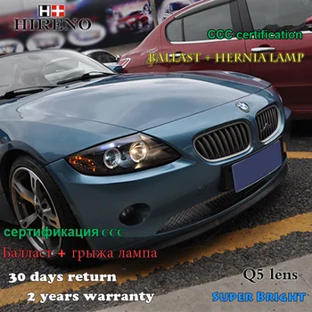 

Hireno Headlamp for 2002-2008 BMW Z4 Headlight Assembly LED DRL Angel Lens Double Beam HID Xenon 2pcs