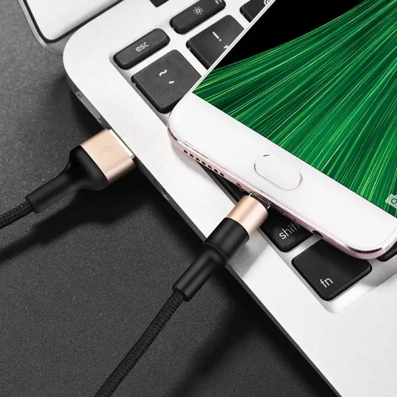 HOCO X26 1 متر/3.28ft النايلون مضفر USB شحن كابل شاحن مزامنة البيانات لالروبوت الهواتف المصغّر usb نوع-C المحمول الهاتف كابل يو اس بي