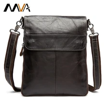 Cowhide Genuine Leather Shoulder Bags Small Crossbody Bag Ipaid Men Messenger Bags Handbag Small Men’s Leather Bag Male Flap MVA