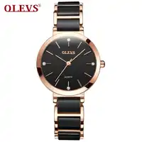 OLEVS 2018 Minimalist style Women Watches luxury Fashion Quartz Waterproof Montre Femme Ceramics Dress clock Relogio Masculino