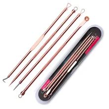 4 шт./компл. для удаления угрей, акне иглы из нержавеющей стали для прыщей, черных точек инструмент для удаления дефектов кожи моющее средство Красота уход за кожей лица чист инструменты