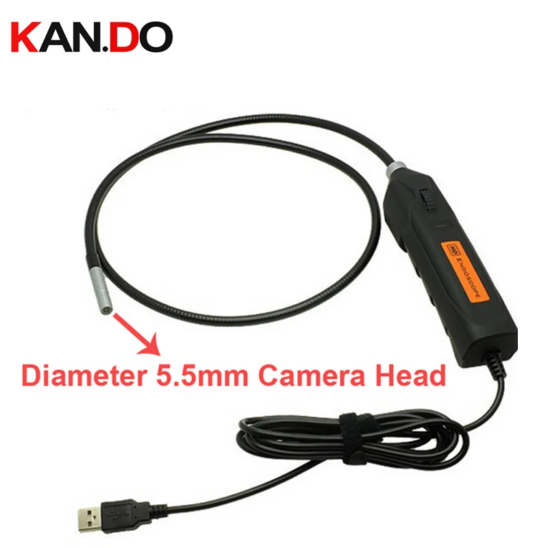 

5.5mm Focal Distance 5-8cm HD720P video recording endoscope camera USB endoscope checking camera