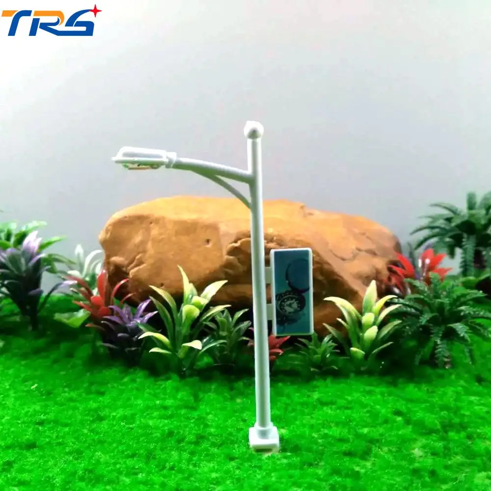 

LED LIGHT HO scale train layout model lamppost single Head Tower shape