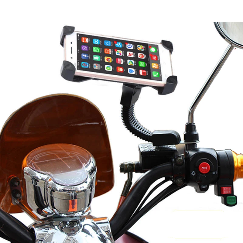 Universal Car Phone Holder Long Arm windshield Mount Stand