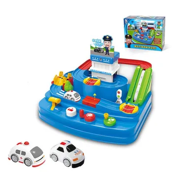 

Children Home Toys Car Adventure Toy Rush Through Customs Children Inertial Vehicle Railway Track Toys