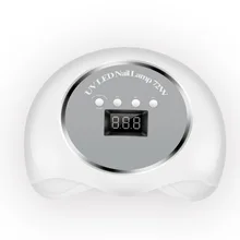 Новинка 72 Вт УФ-светодиодный светильник для сухих УФ-гелей для ногтей без мертвых зон Сушилка для ногтей умный датчик солнечного света Даул руки умный сенсорный датчик