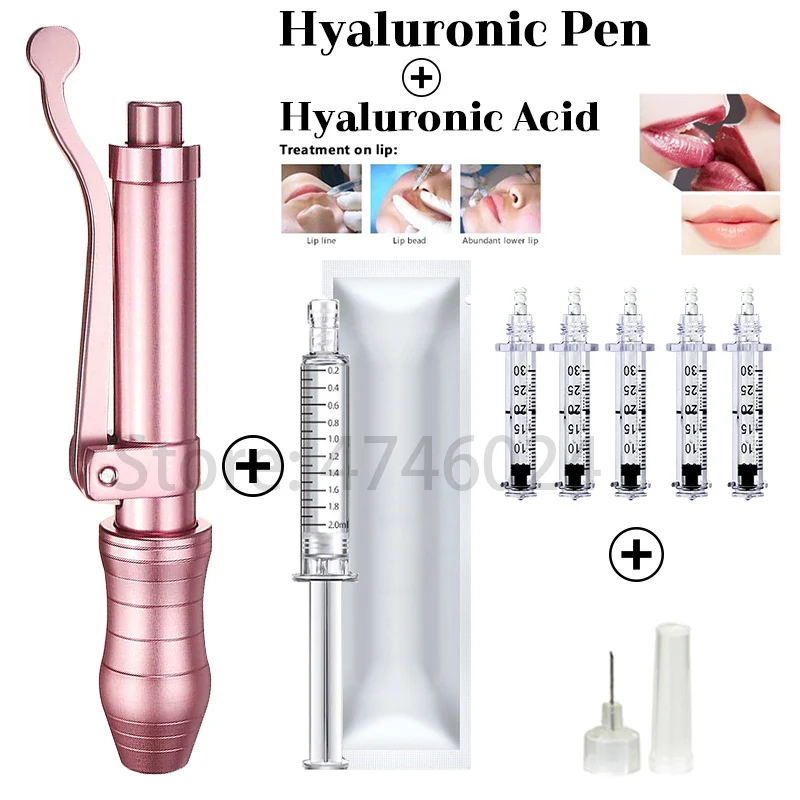 

Hot Hyaluronic Pen set + Filling Lip Hyaluronic Acid No Injection Hyaluronic Serum Pen For Anti-wrinkle Skin Filling Lip Atomize