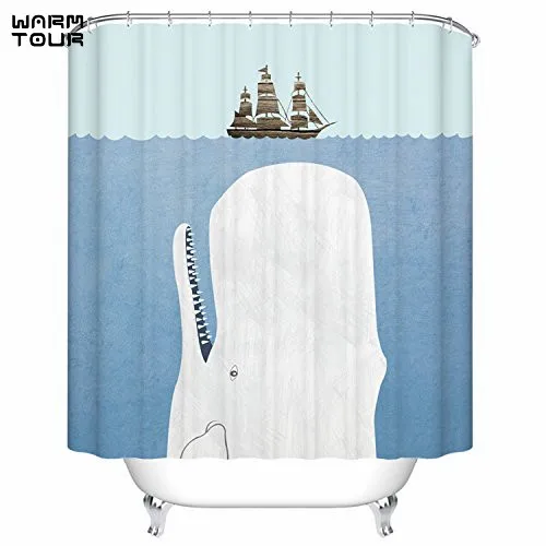 Popular Hospital Shower Curtain-Buy Cheap Hospital Shower Curtain WARM TOUR Whale & Sail Design Fabric Shower Curtain Waterproof Polyester Bath Curtain Hospital & Hotel - Popular Hospital Shower Curtain-Buy Cheap Hospital Shower Curtain