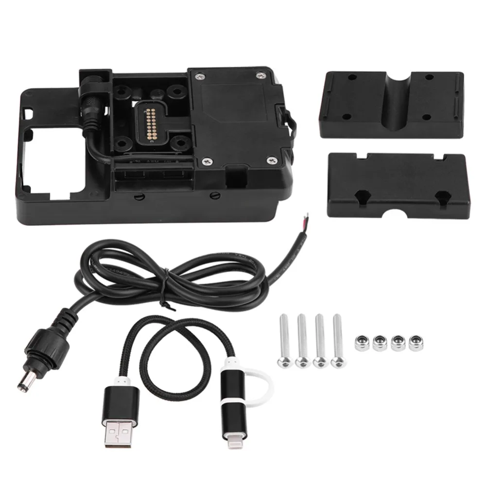 

Motorcycle USB Charger Mobile Phone Holder Stand Bracket Suitable for BMW R1200GS LC Adventure 2014-2017 S1000XR R1200RS