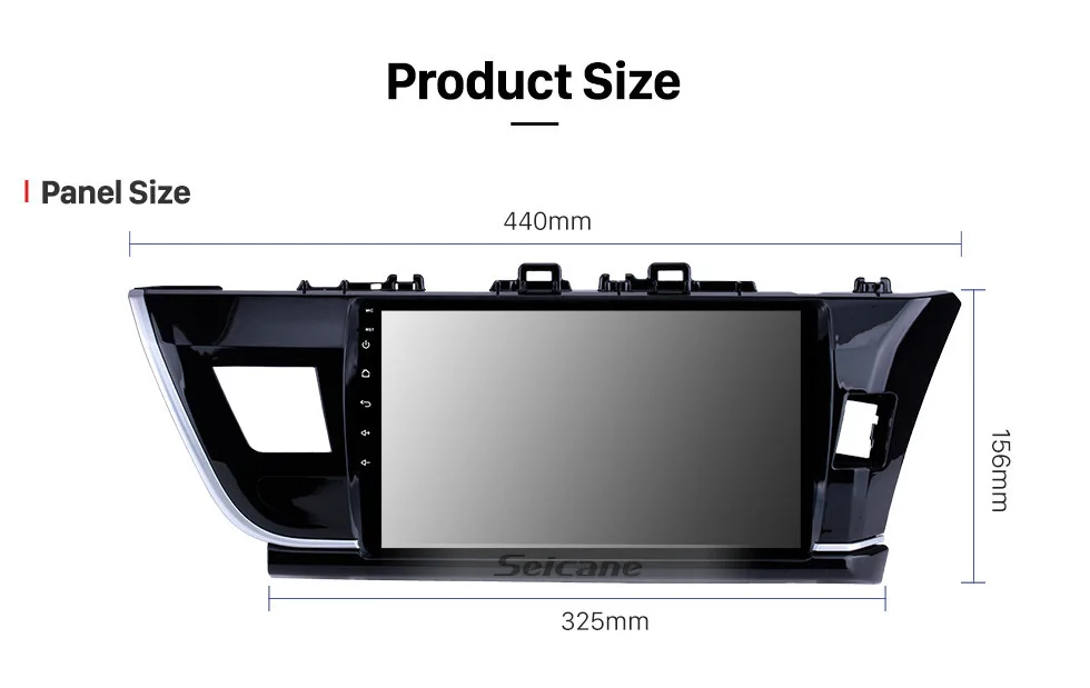Seicane Автомобильный gps мультимедийный плеер радио для Toyota Corolla RHD 10," 2Din Android 8,1 Bluetooth Wi-Fi головное устройство Поддержка DVR