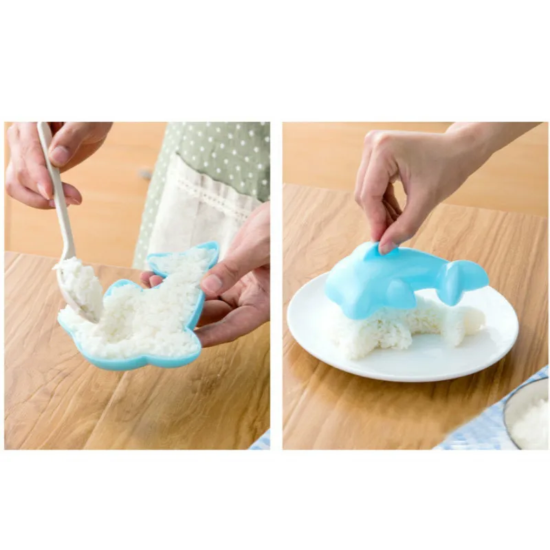 7 Baby Grinding Food Supplement Baby Food Maker Shake Rice Ball Mold Cutter Food Decoration Kids Lunch DIY Mould Kitchen Tools