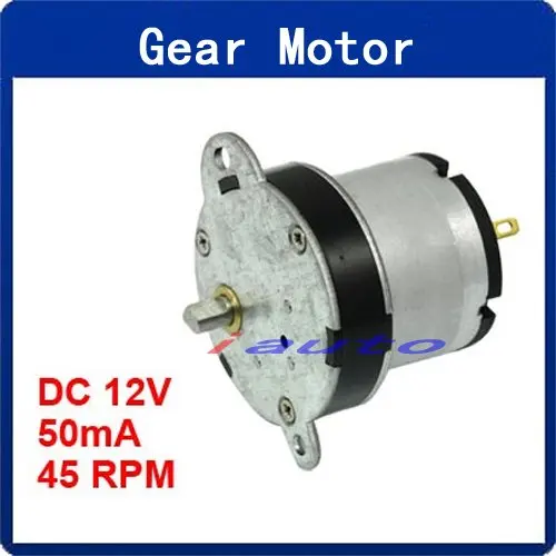2.79kg.cm Torque 32mm Dia Gear Box Motor 45 RPM 50mA 12V DCin